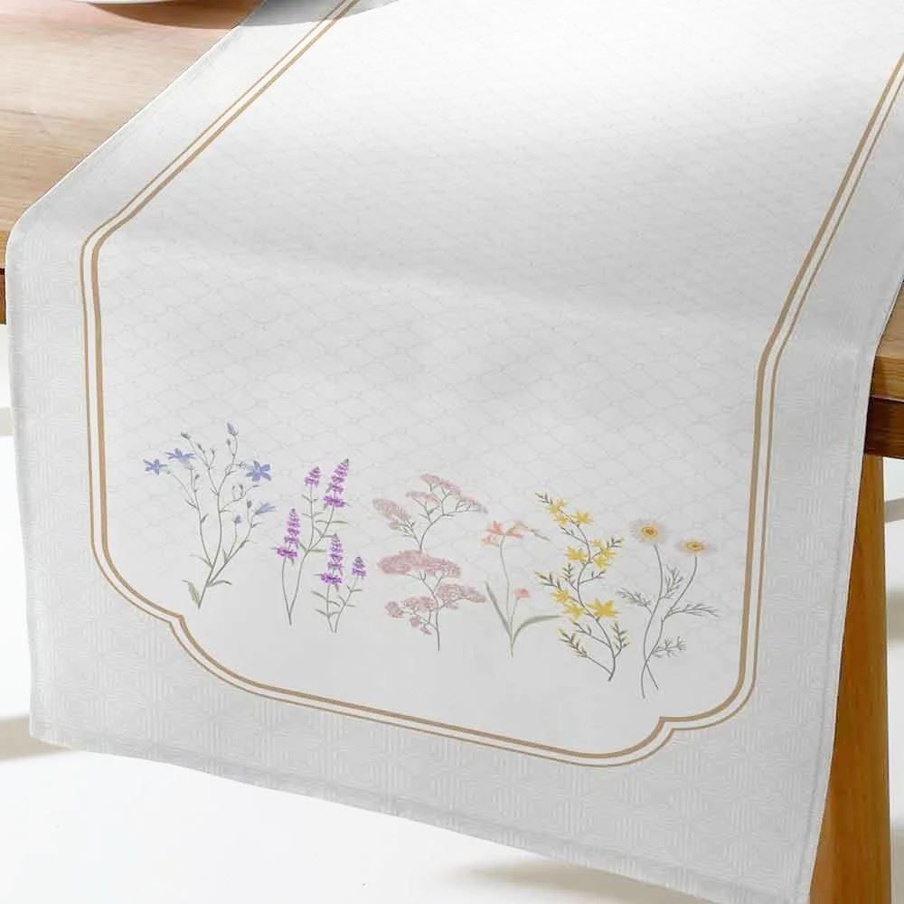 Trilho De Mesa 45 X 1,20 M Clean Renova Döhler - Floral Boho