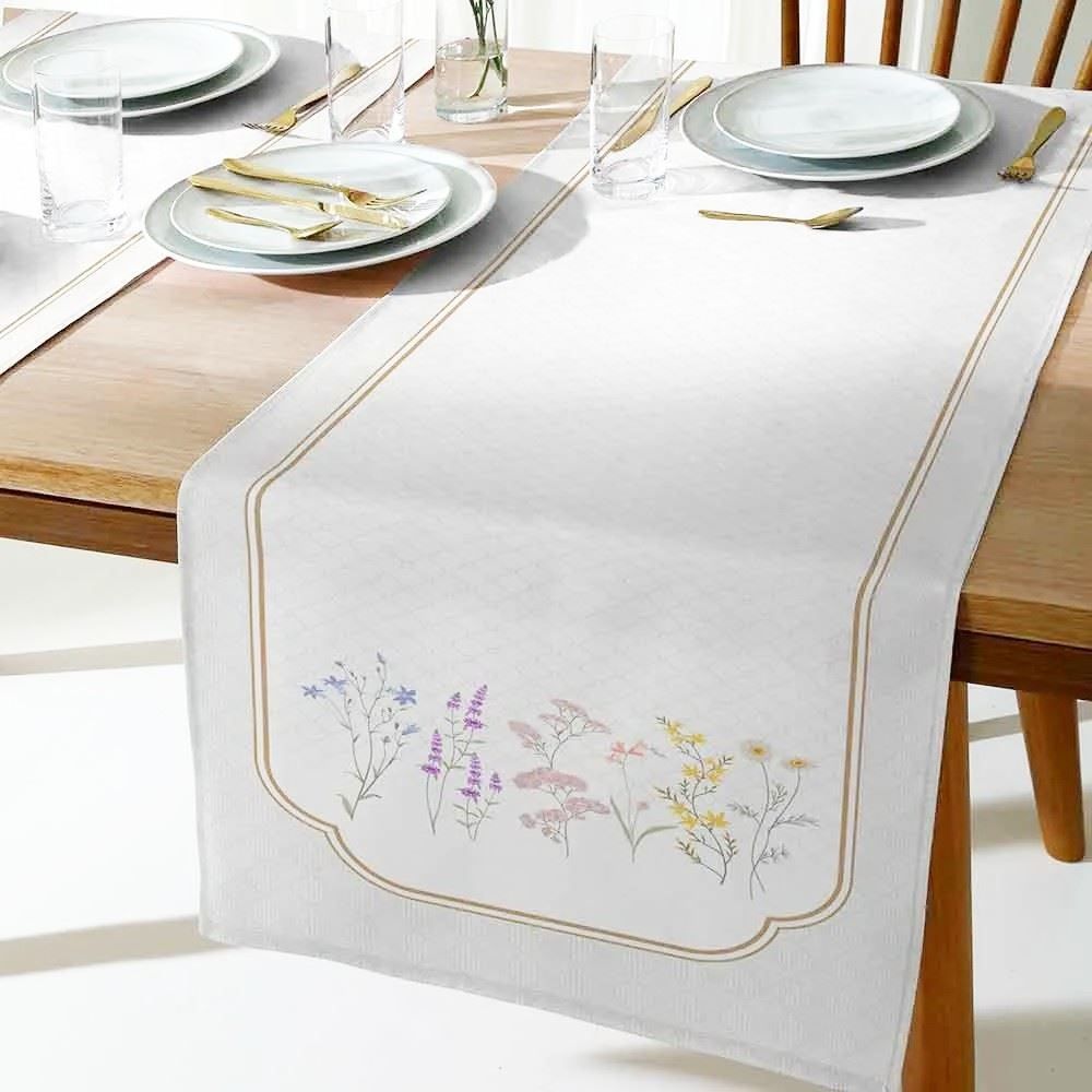 Trilho De Mesa 45 X 1,20 M Clean Renova Döhler - Floral Boho