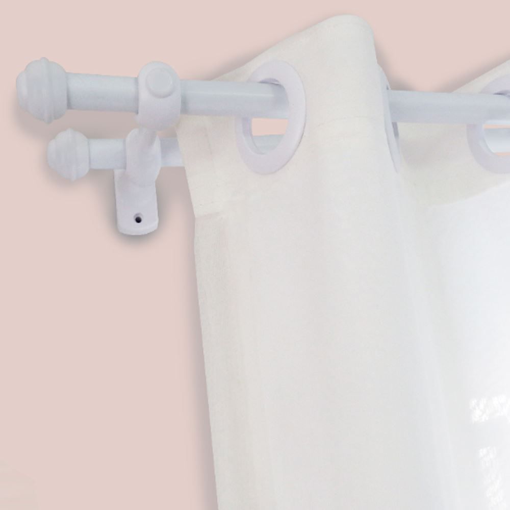 Varão Médio Duplo 3,00M Fosco Havan - Branco Fosco