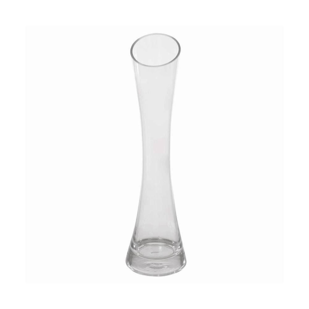 Vaso De Vidro Tulipa Florarte 25Cm - Transparente