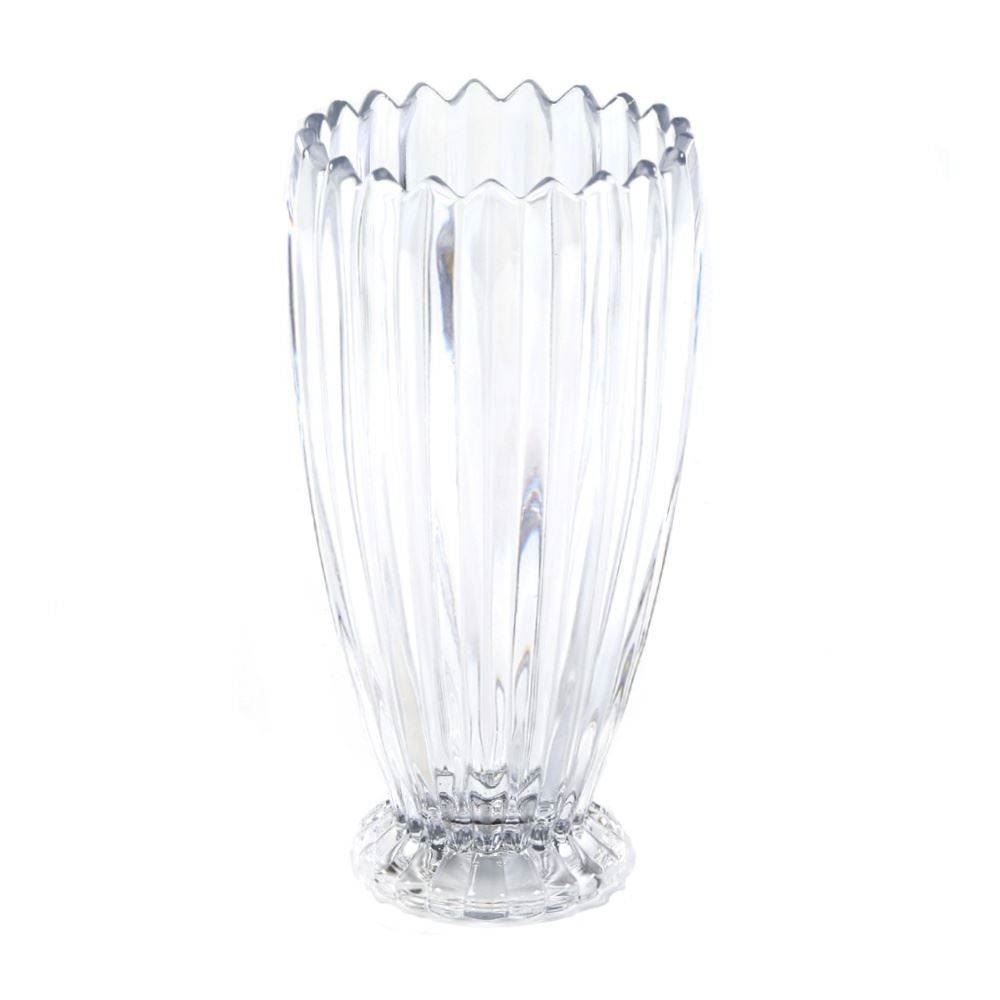 Vaso Decorativo De Cristal Geneva Wolff - Transparente 