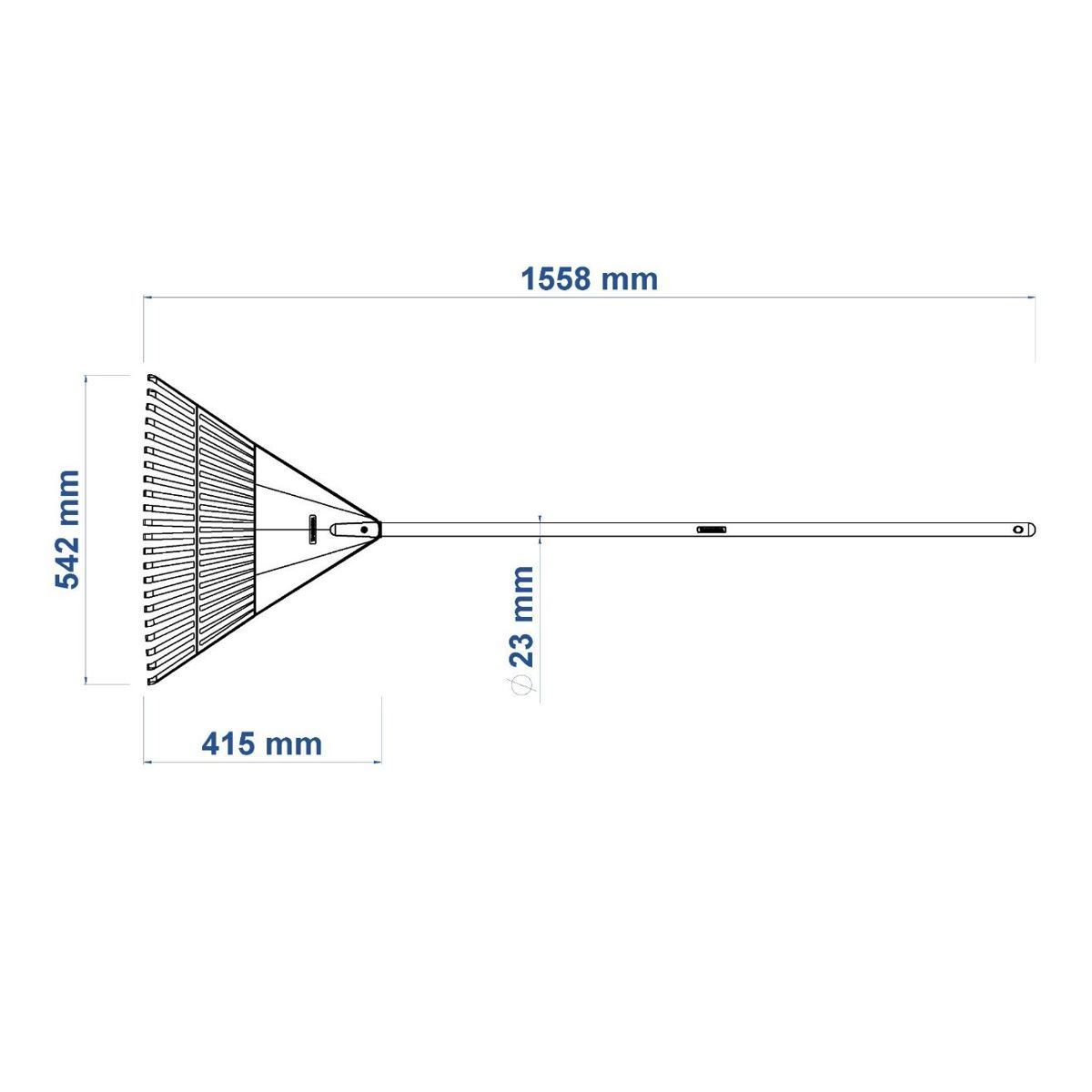 Vassoura Plástica Para Jardim 120Cm Tramontina - Laranja