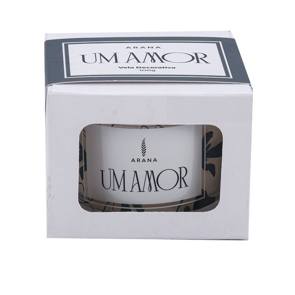 Vela Aromática Um Amor 100G Arana - Branco Floral