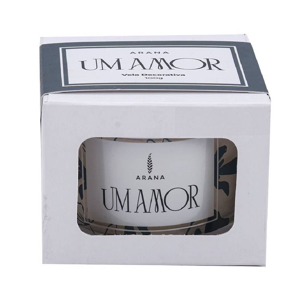 Vela Aromática Um Amor 100G Arana - Branco Floral