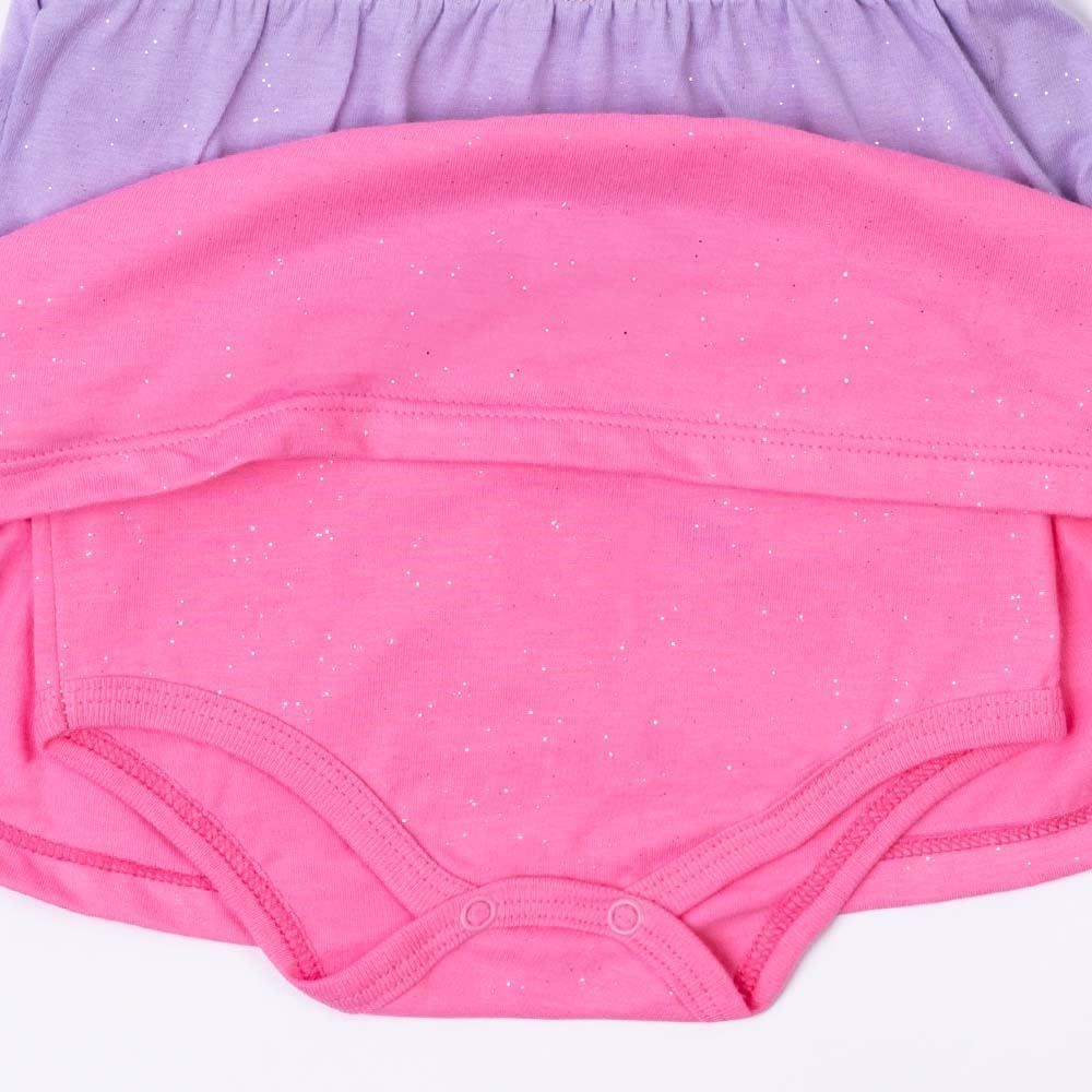 Vestido Bebê Menina De Algodão Com Body Yoyo Baby