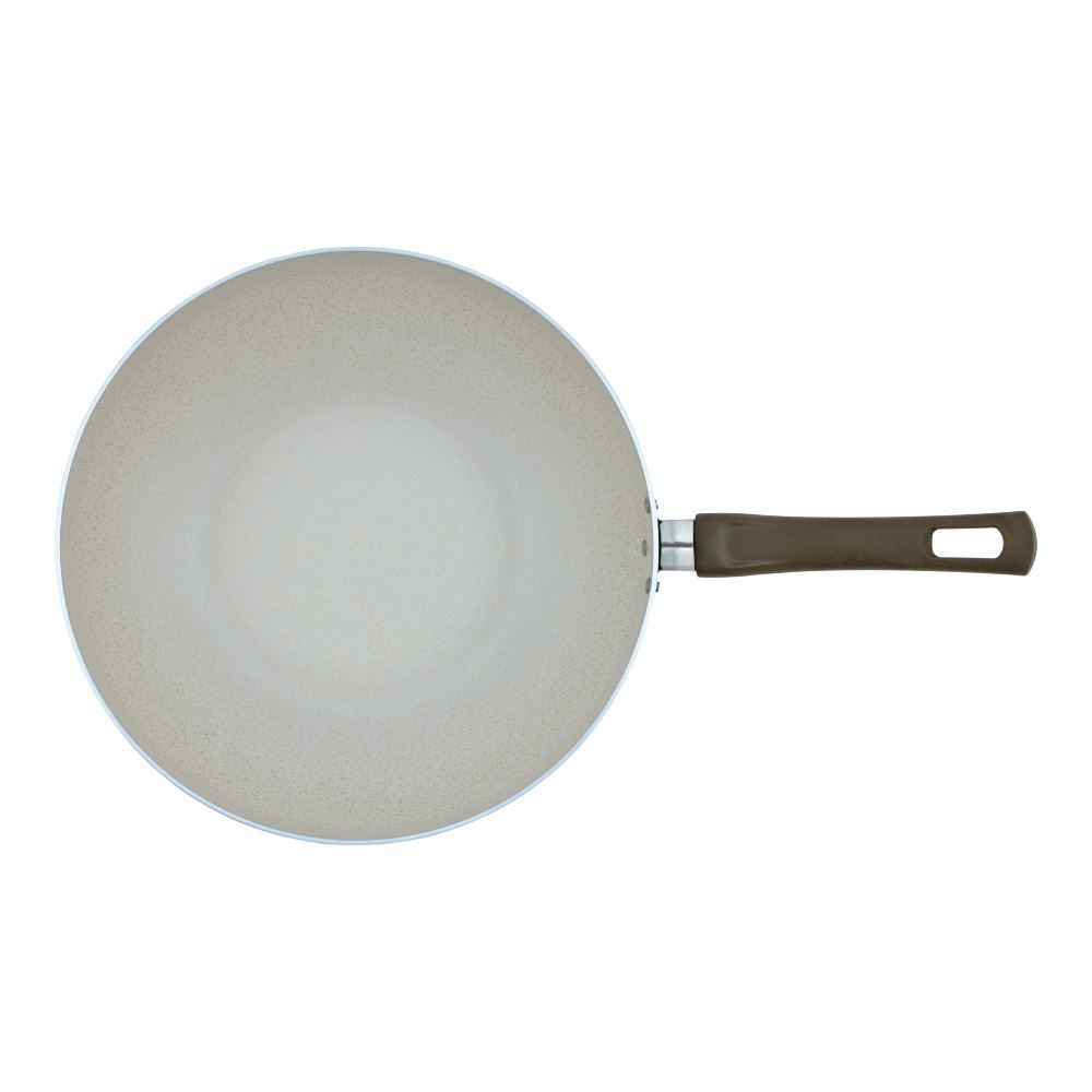 Wok Antiaderente Eko Multiflon 28 Cm - Bege