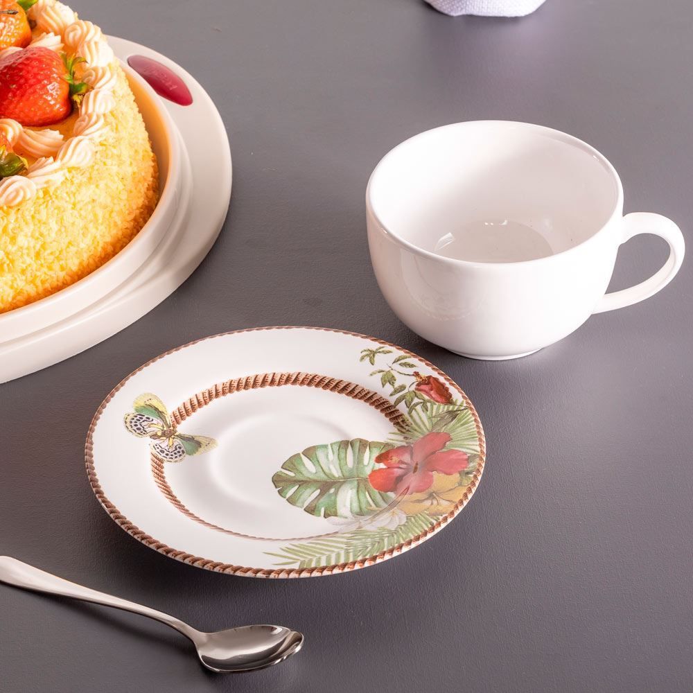 Xícara Com Pires Alleanza 300Ml - Tropico