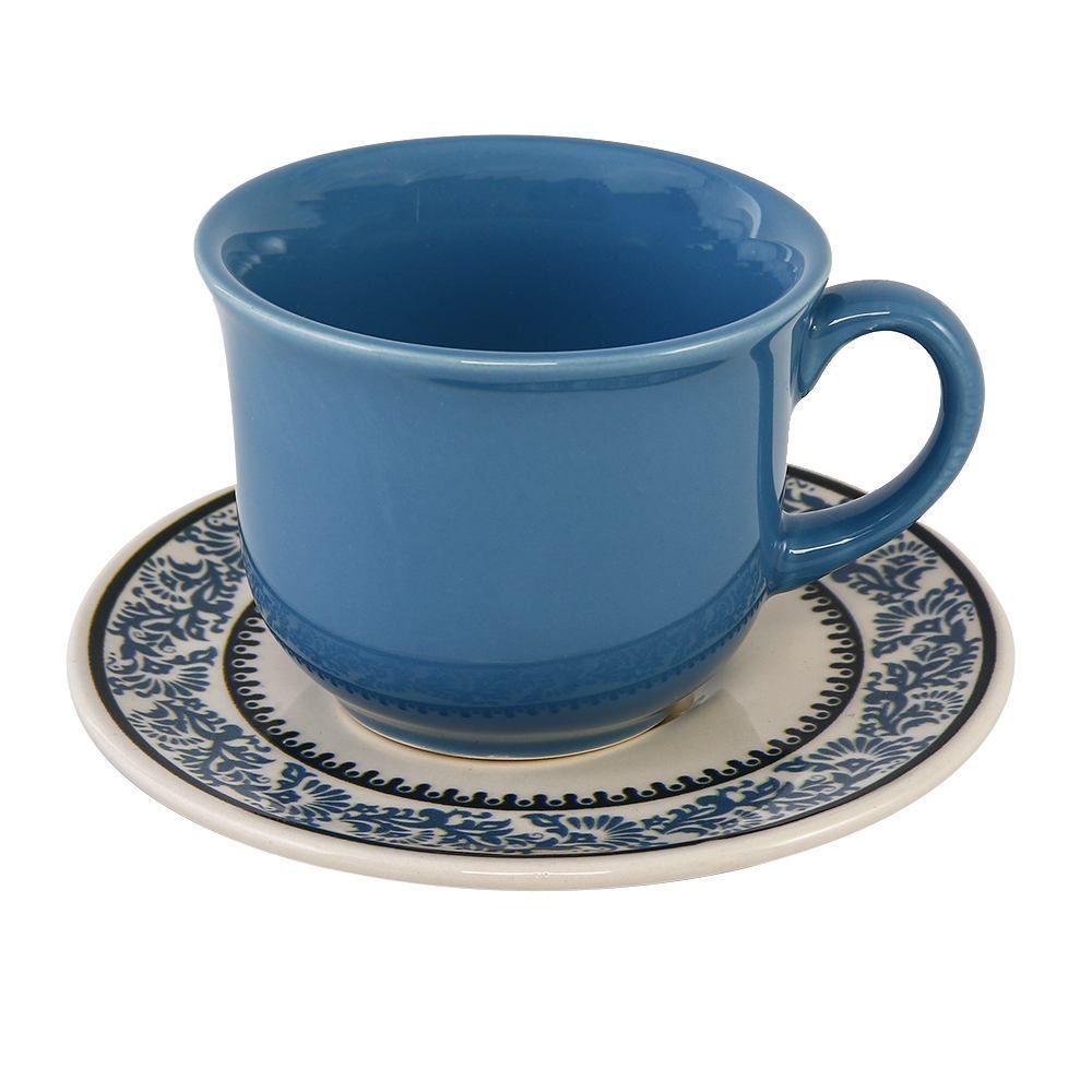 Xícara De Chá Com Pires Jamile Biona By Havan Casa 200Ml - Ceramica