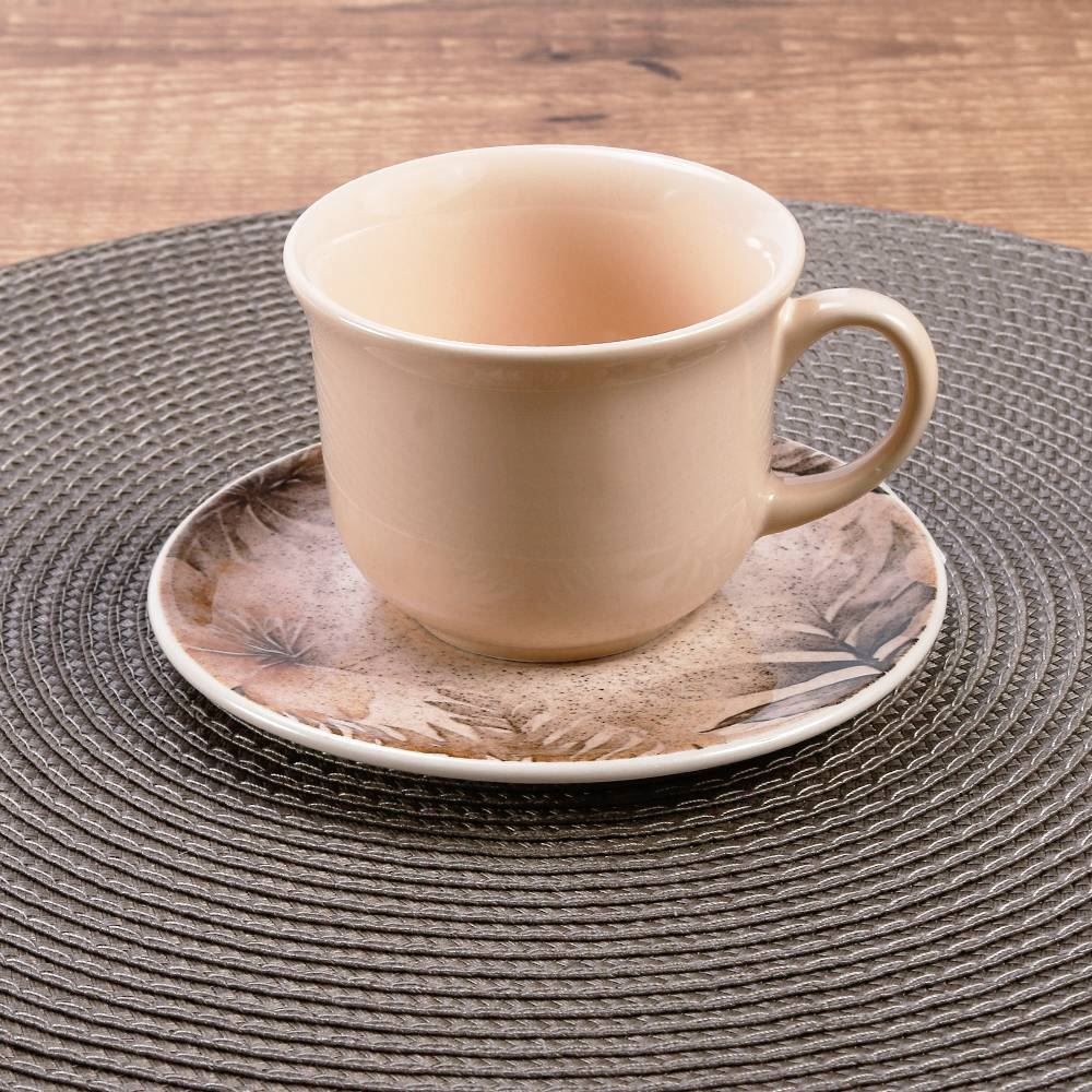 Xícara De Chá Com Pires Aurora Biona Havan Casa - 200Ml