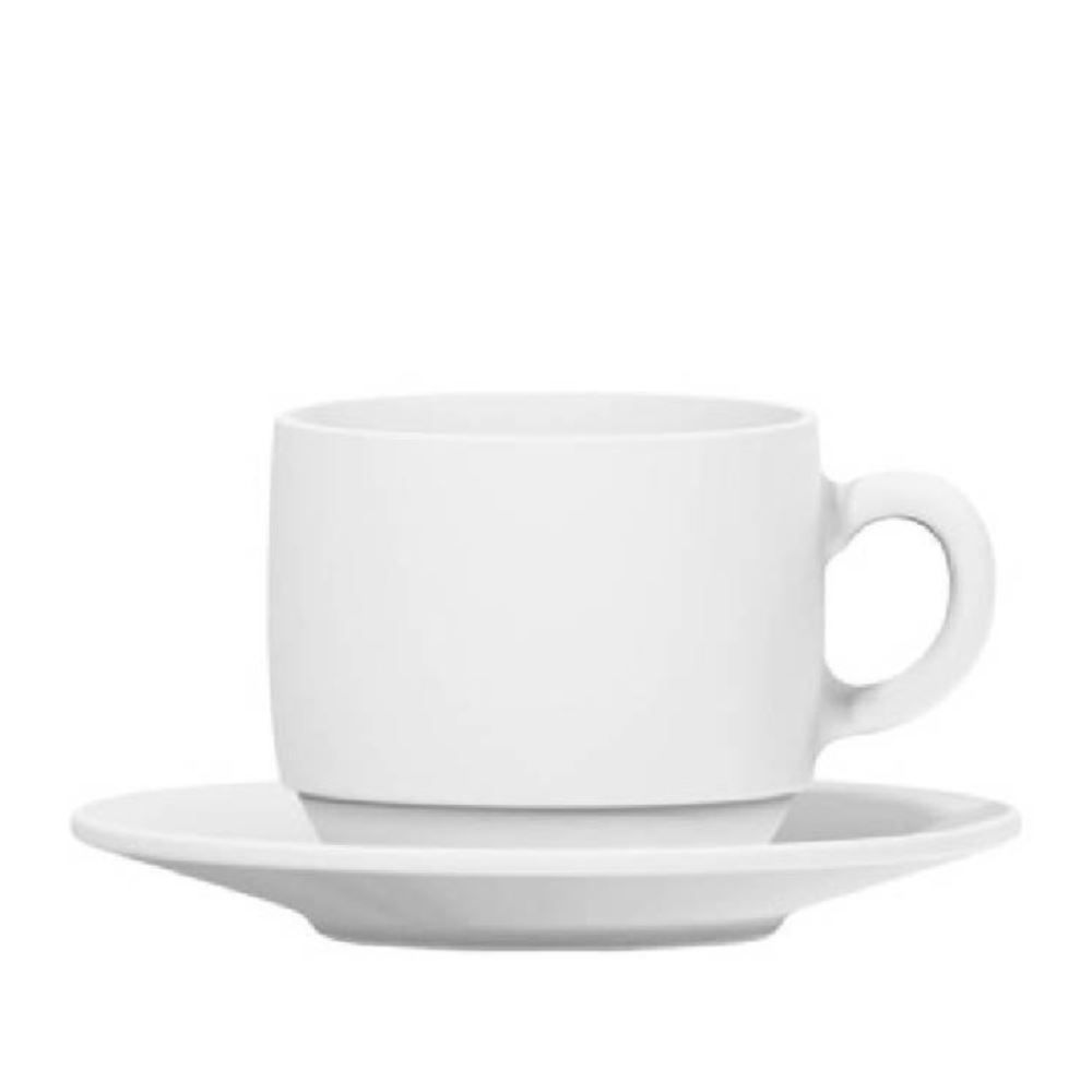 Xícara Com Pires Opaline Nadir 240Ml - Branco