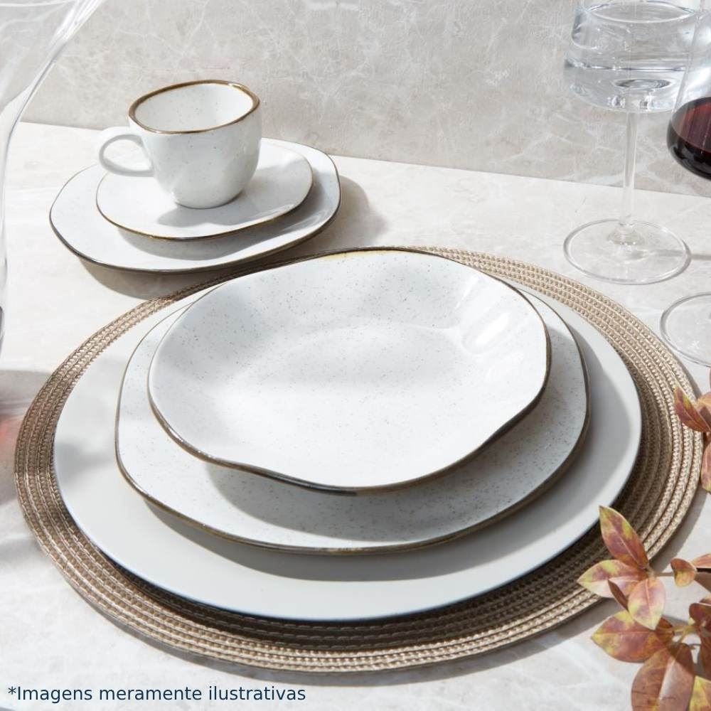 Xícara De Chá Com Pires Ryo Maresia Oxford 220Ml - Porcelana