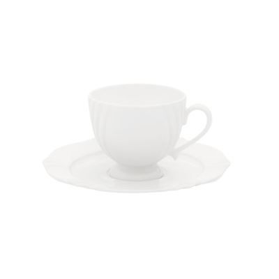 Xícara De Chá Com Pires Soleil White 200Ml - Oxford - Porcelana