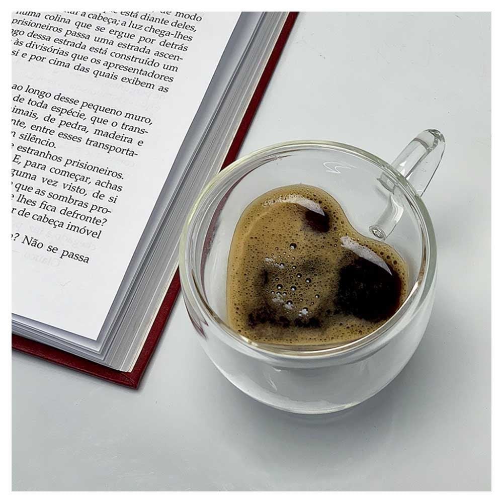 Xicara Para Café Com Parede Dupla Lyor 80Ml - 2 Peças