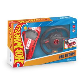 Carro de Controle Remoto Rc 1:24 Hot Wheels Red Storm Multikids