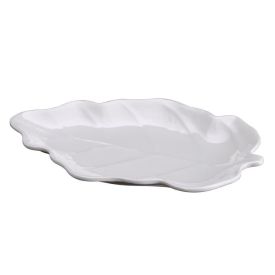 Travessa Folha 25Cm Solecasa - Branco