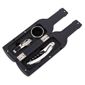 Kit Abridor De Vinho Finecasa Garrafa 3 Peças - Inox