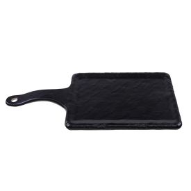 Prato Retangular Com Cabo Solecasa 17,4Cm - Preto