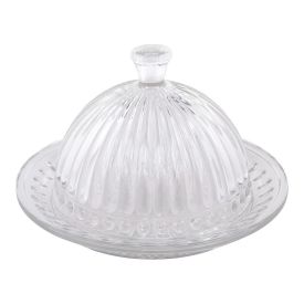 Queijeira Em Cristal Com Tampa Lyor Empire 20Cm - Cristal