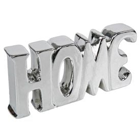 Palavra Decorativa Home 18,5Cm Lyor - Prata