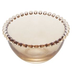 Saladeira Wolff Pearl Âmbar 21Cm - Cristal