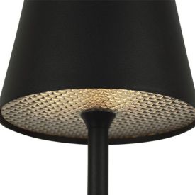 A Luminária De Mesa Led Taschibra Louvre Recarregável - Preto