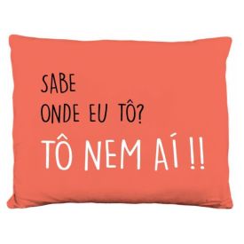 Almofada Decorativa 100% Poliéster Funny Colors Havan Casa - Laranja Nem Ai