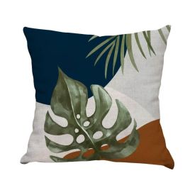 Almofada Decorativa 48X48 Cm Estampada Havan Casa - Folhas Ocre