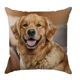 Almofada Decorativa 43X43 Cm Pets Havan Casa - Golden Ocre