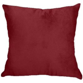 Almofada Veludo 50X50 Cm Liso Havan Casa - Bordô