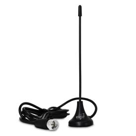 Antena Smart View 4K Elg Com Cabo Coaxial 2,5 Metros - Preto
