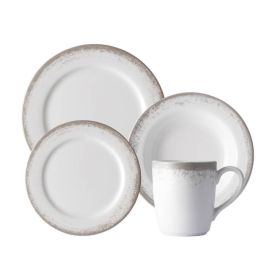 Aparelho De Jantar Schmidt 16 Peças - Nevoa Cinza