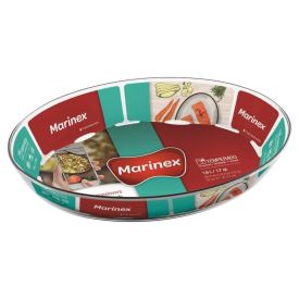 Assadeira Oval Temperado 1,6 Litros Marinex - Transparente 