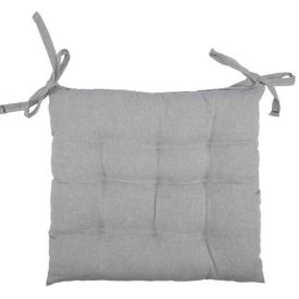 Assento Futton 40X40cm Havan Casa - Cinza Prata