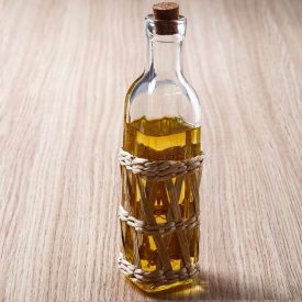 Azeiteiro De Vidro Com Fibra Natural De Bambu Wolff - 300ml