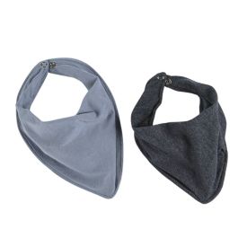 Babador Liso Kit com 2 Peças - Azul e Azul Marinho