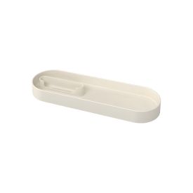 Bandeja Bancada Serene Coza 25,3 Cm - Cinza Claro