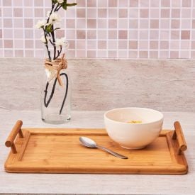 Bandeja De Bambu Com Alça Havan Casa - 40CM