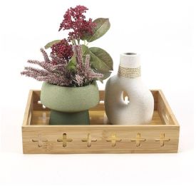 Bandeja De Bambu Com Alça 32Cm Havan Casa - Natural