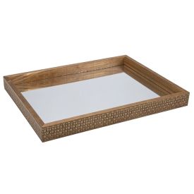 Bandeja Decorativa Bw Quadros Espelhado 30X40cm - Madeira Trama