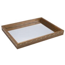 Bandeja Decorativa Bw Quadros Espelhado 30X40cm - Madeira Decorada