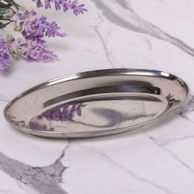 Bandeja Rasa Oval Havan Casa 25Cm - Inox