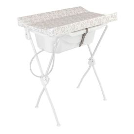 Banheira Com Trocador Estampado Floripa Tutti Baby - Branco Essencial