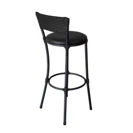 Banqueta Alta De Ferro 94 Cm Famais - Preto