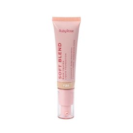 Base Líquida Soft Blend Ruby Rose 30G - Bege Médio Claro F20
