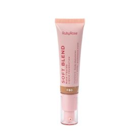 Base Líquida Soft Blend Ruby Rose 30G - Bege Escuro F60