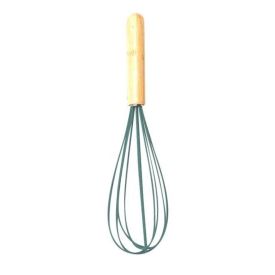 Batedor Manual Fouet De Silicone E Cabo De Bambu Havan Casa - Verde