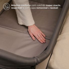 Berço Portátil Co-Bed Donatello Infanti - Cinza Grafite