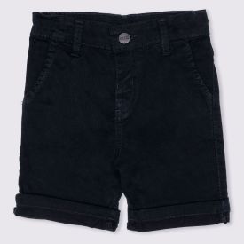 Bermuda 1 a 3 anos Sarja Jogger Menino Yoyo Kids Preto