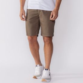 Bermuda Masculina Alfaiataria Tecido Plano Marc Alain Militar Amostra