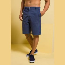 Bermuda Masculina Sarja Nicoboco Azul